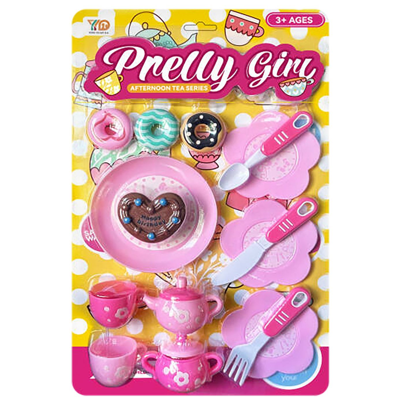 Σετ Τσαγιού Pretty Girl σε Καρτέλα 24x39x4cm ToyMarkt 971341 - (1ΤΕΜ) - (77-1321)