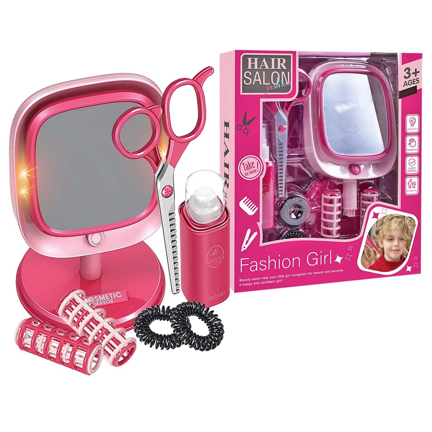 Σετ Ομορφιάς Ψαλίδι Καθρέφτης Μπαταρίας 22x26x6cm ToyMarkt 971342 - (1ΤΕΜ) - (77-1322)
