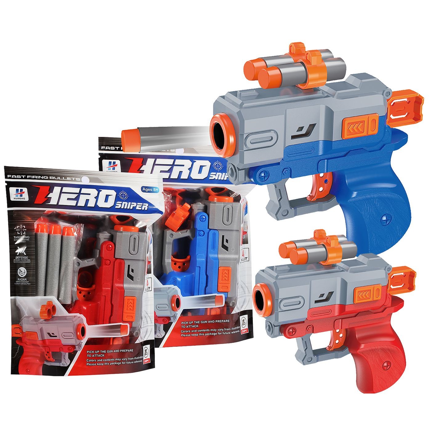 Πιστολάκι με 4 Βελάκια 16x19x4cm ToyMarkt 88882 - Τυχαίο-Χρώμα-Σχέδιο-Επιλογή - (1ΤΕΜ) - (68-862)