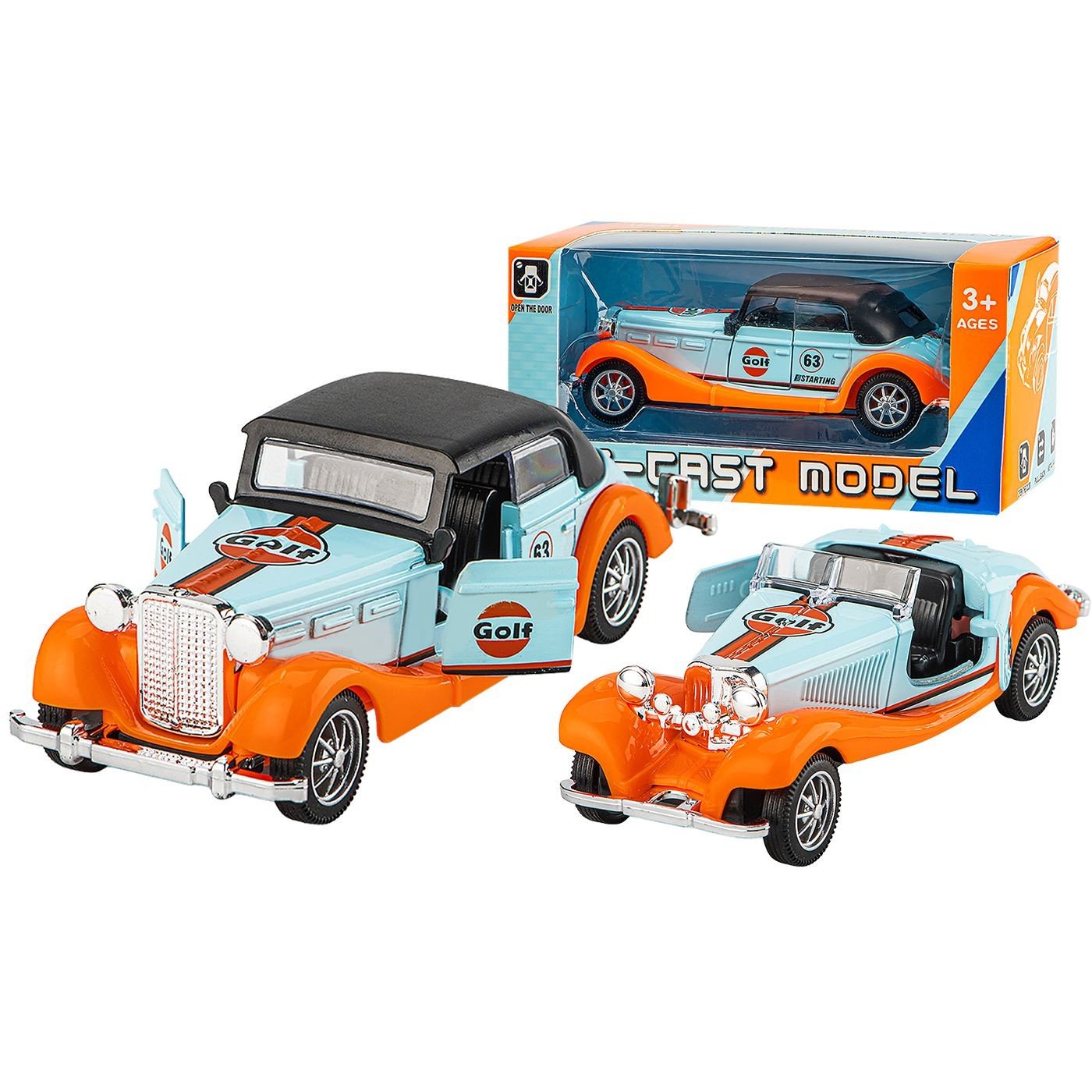 Αντίκα 1:36 Pull Back Μεταλλικο 13x6x6cm ToyMarkt 902375 - Τυχαίο-Χρώμα-Σχέδιο-Επιλογή - (1ΤΕΜ) - (70-2355)