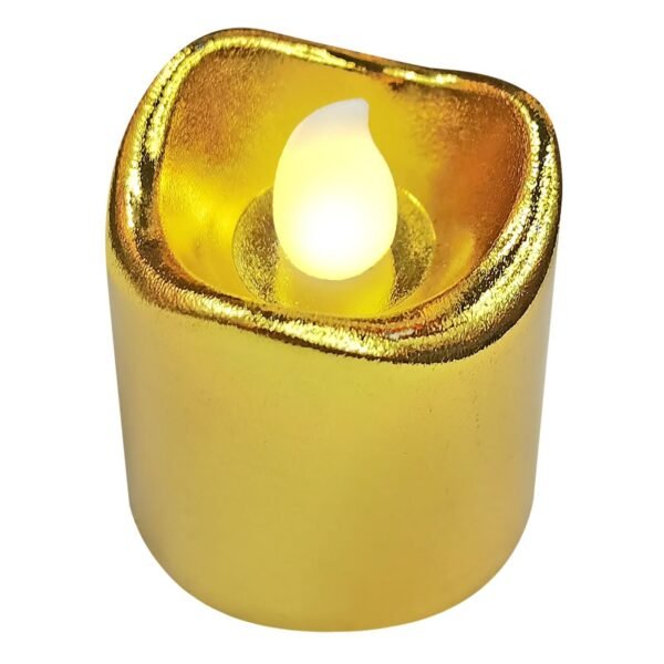 Ρεσώ Μπαταρίας Χρυσό Μεταλλιζέ 4,5x4cm Homie 57487 - (24ΤΕΜ) - (37-467)