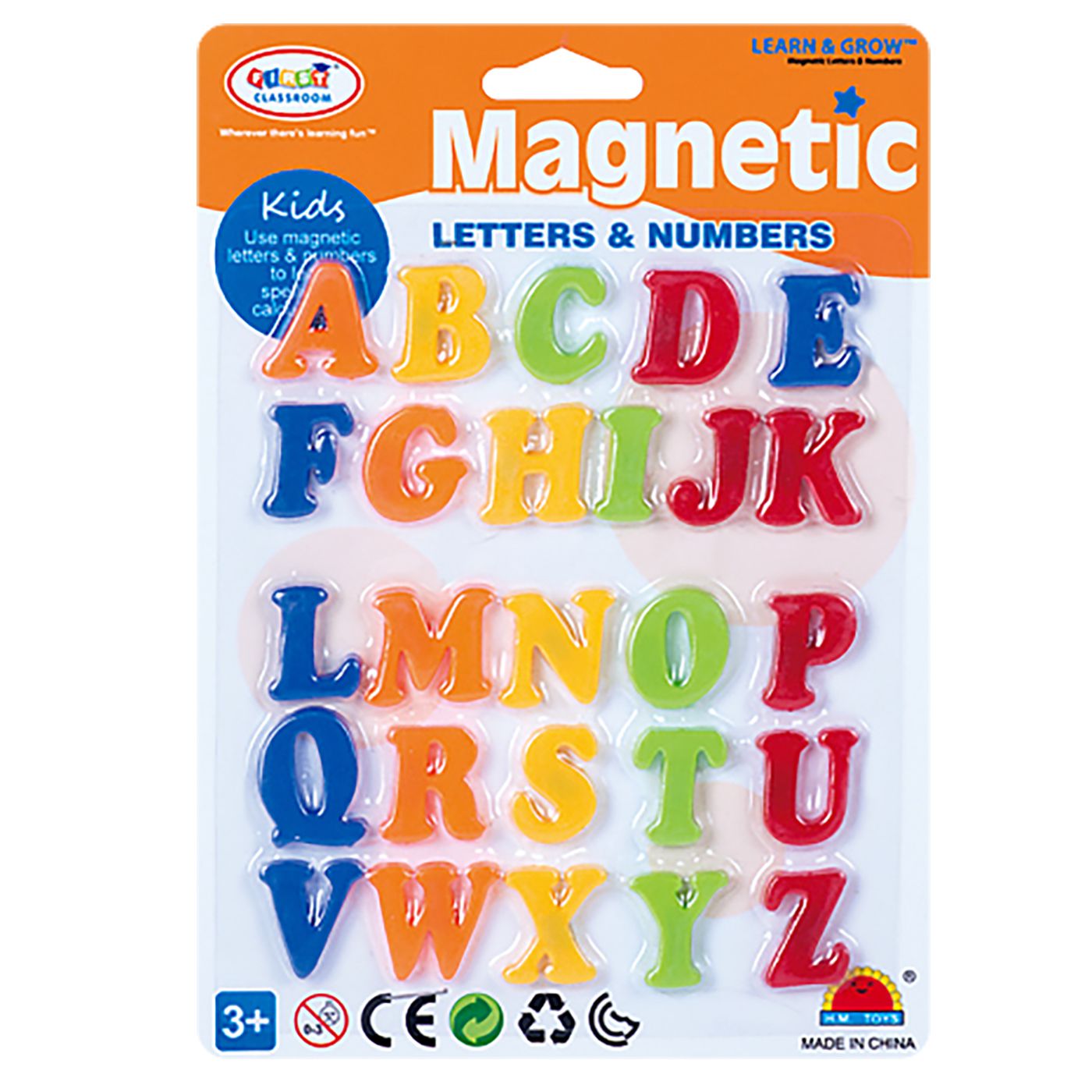 Μαγνητικά Γράμματα & Αριθμοί σε Καρτέλα 21x15cm ToyMarkt 913533 - S2 - (1ΤΕΜ) - (71-3513)