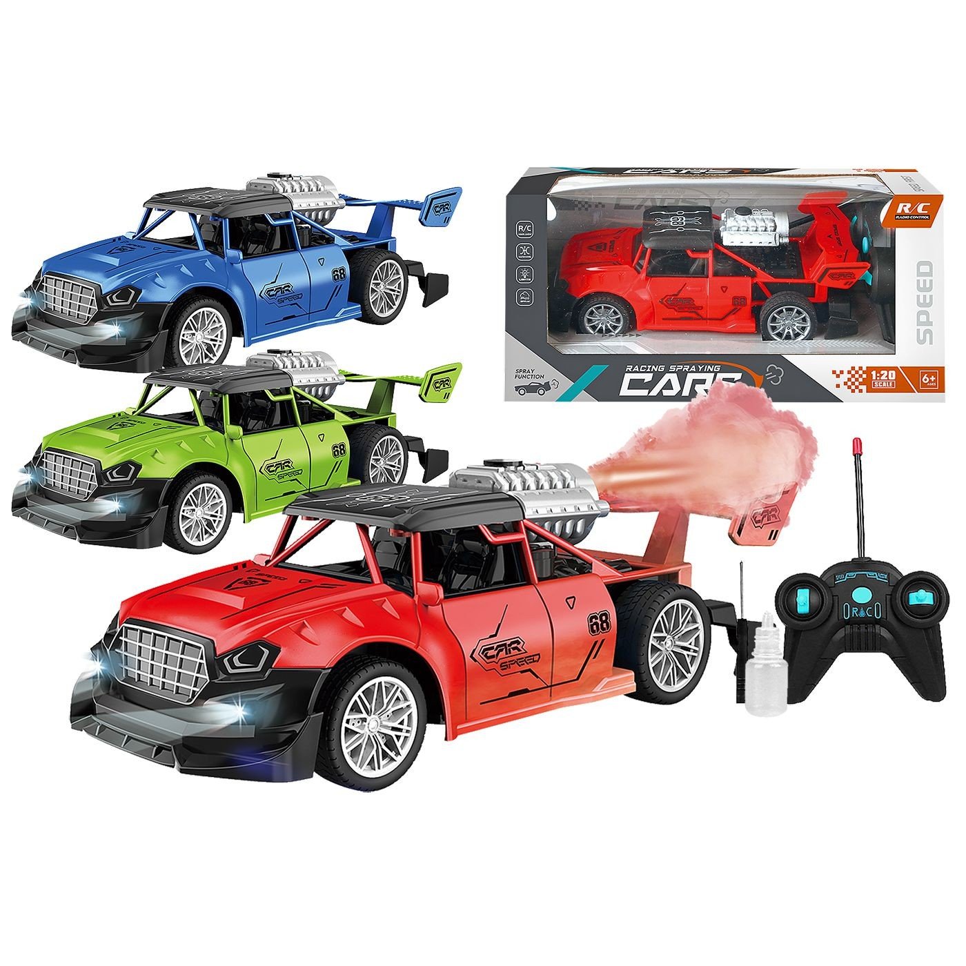 Τηλεκατευθυνόμενο Αγροτικό με Καπνό 25x12x11cm ToyMarkt 88892 - Τυχαίο-Χρώμα-Σχέδιο-Επιλογή - (1ΤΕΜ) - (68-872)