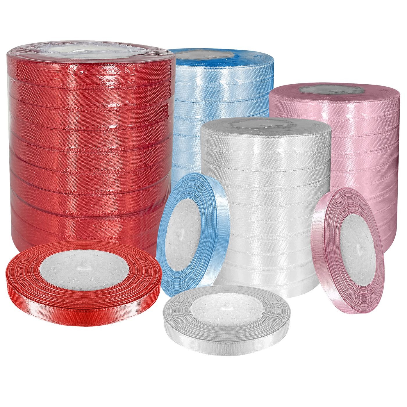 Κορδέλα Λεπτή Σατέν Μονόχρωμη 23mx1cm JustNote 39193 - Κόκκινο - (10ΤΕΜ) - (19-173) - Image 3