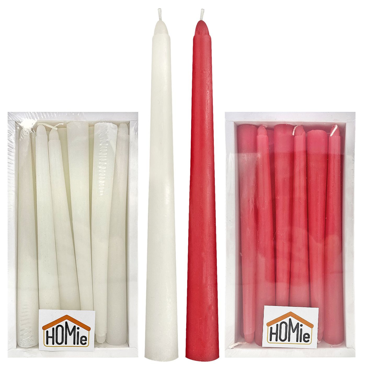 Κερί Ίσιο Κηροπηγίου Y:20cm ø20mm Homie 5730 - Άσπρο - (12ΤΕΜ) - (37-10) - Image 3