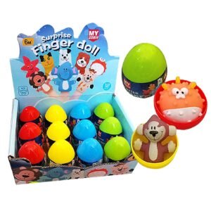 Αυγό Χρωματιστό Ζωάκι Finger Dolls 7x5cm Homie 116964 - (12ΤΕΜ) - (96-944)