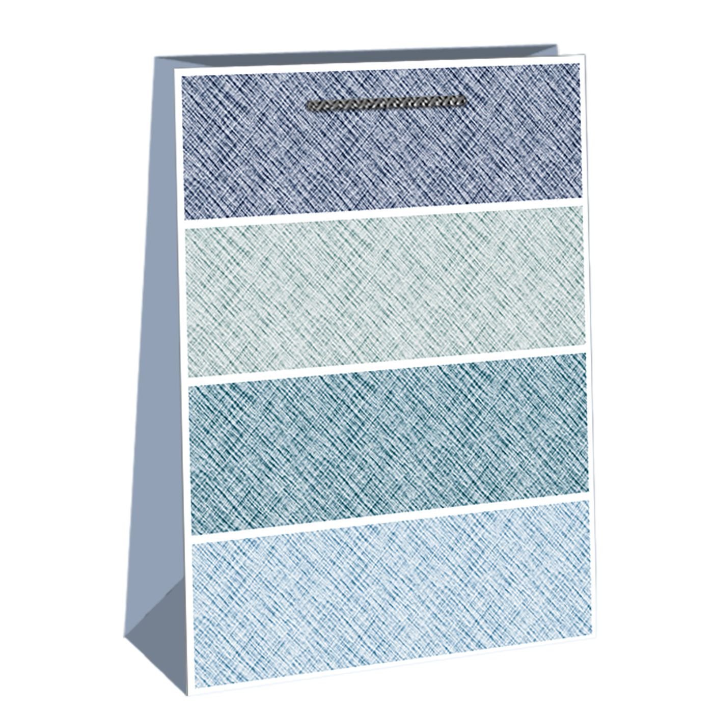 Τσάντα Δώρου Χάρτινη Κλασσική (45cm) 45x33x10cm JustNote 39248 - Μπλε - (12ΤΕΜ) - (19-228)