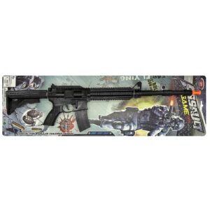 Όπλο Σπινθηροβόλο Μαύρο 68x20cm Carnavalista 232427 - (1ΤΕΜ) - (3-2407)