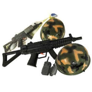 Σετ Όπλο Κράνος Ασύρματος 4τεμ Όπλο=39cm Carnavalista 23389 - (1ΣΕΤ) - (3-369)