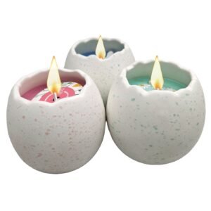 Κερί Αρωματικό σε Αυγό Πορσελάνης 7x7cm Bunny's 932309 - (9ΤΕΜ) - (73-2289)