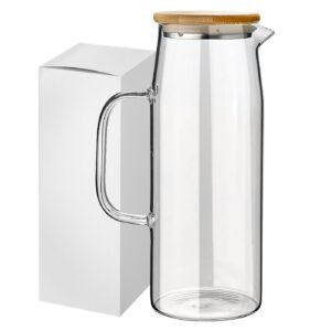 Κανάτα Borosilicate με Bamboo 1lt Homie 1002189 - (1ΤΕΜ) - (80-2169)