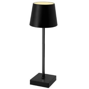 Φωτιστικό LED Επιτραπέζιο Επαναφορτιζόμενο Μεσαίο 32x9cm Homie 322105 - Μαύρο - (1ΤΕΜ) - (12-2085)