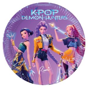 Πιάτα Χάρτινα Πάρτυ K-POP πακ=8τεμ ø23 ø23cm K-Pop 98638 - (1ΠΑΚ) - (17-76)