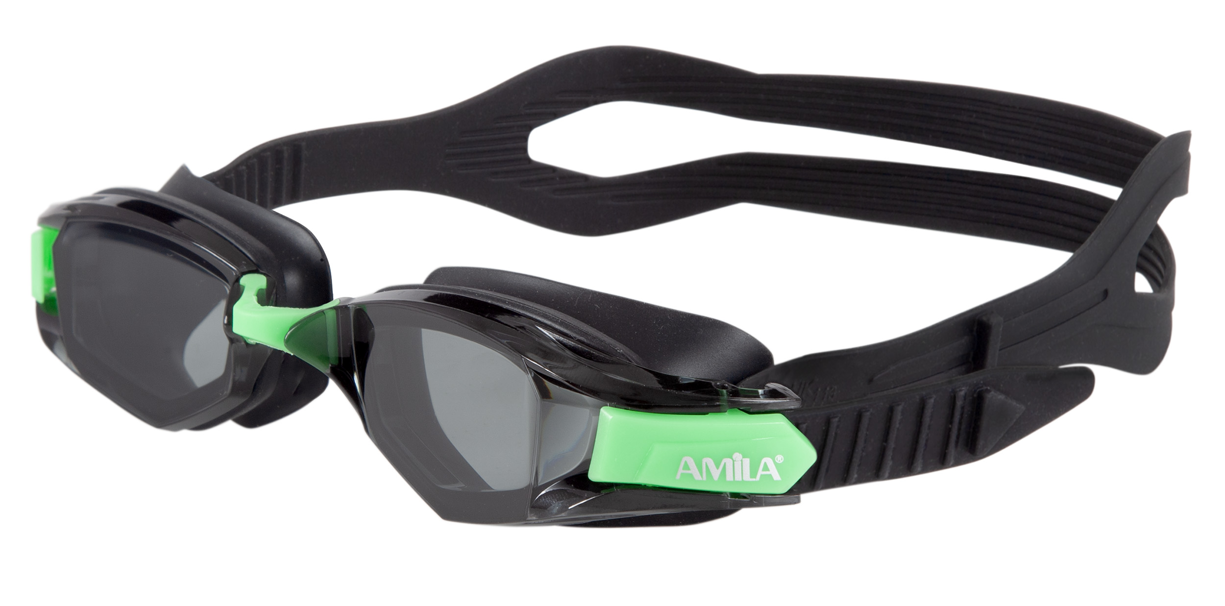 Γυαλιά Κολύμβησης ΑMILA S05YAF Μαύρο/Πράσινο Φιμέ 47152