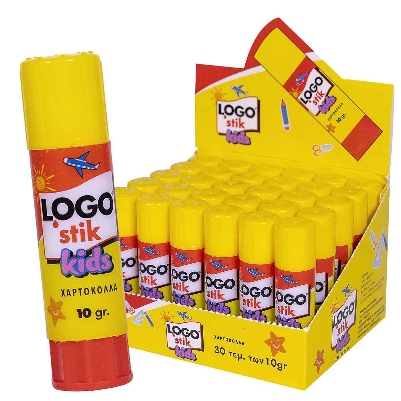 Κόλλα Logo Στικ 10gr Kids Logo 66ΑΕ16 - (30ΤΕΜ) - (19-102)