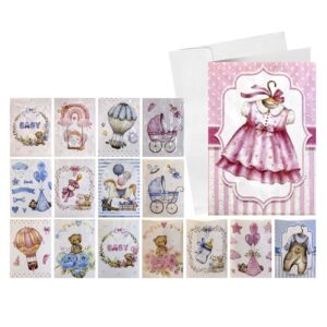 Κάρτες Ευχετήριες για Βάπτιση 9,4x6,7cm JustNote 39415 - (64ΣΕΤ) - (19-395)