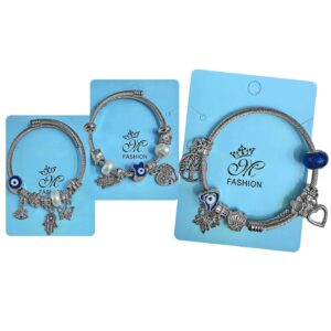 Βραχιόλι Ασημί με Αξεσουάρ Ματάκια 4teen4ty 401450 - (12ΤΕΜ) - (20-1430)