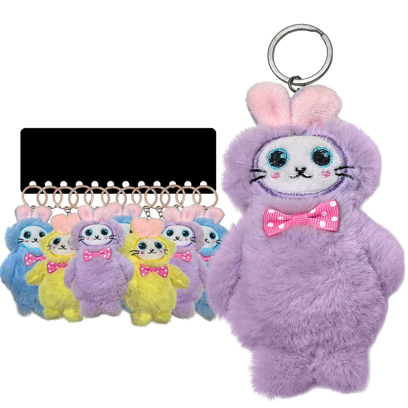 Μπρελόκ Αρκουδάκι με Παπιγιόν 13x8cm ToyMarkt 99555 - (12ΤΕΜ) - (79-535)