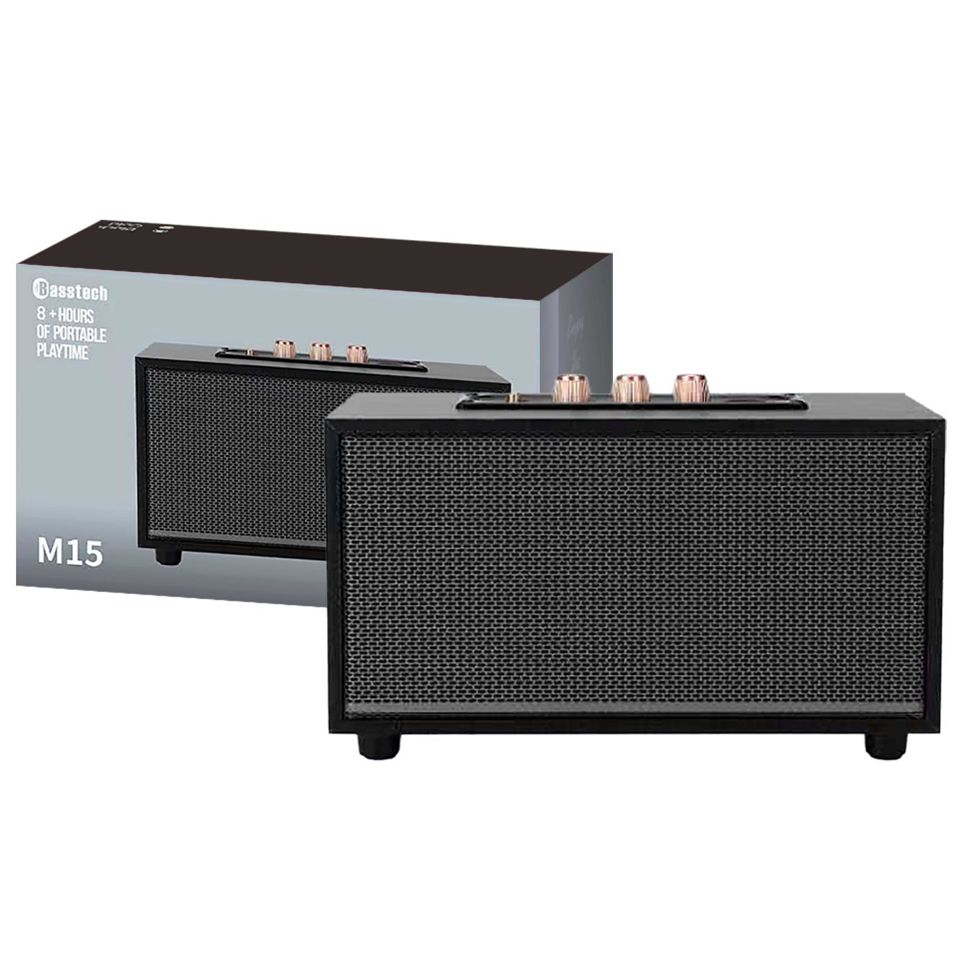 Ηχείο Bluetooth Ξύλινο Vintage 19,5x10x10cm Homie 108526 - (1ΤΕΜ) - (88-506)