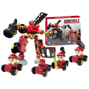 Τουβλάκια Κατασκευής Πυροσβεστικού σετ 59τεμ. 6+ Ετών 51x26cm ToyMarkt 95460 - (1ΣΕΤ) - (75-440)