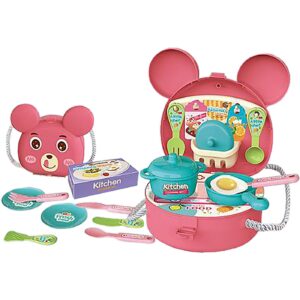 Τσαντάκι Κουζινικών Αρκουδάκι 24τεμ 20x19x9cm ToyMarkt 971359 - (1ΣΕΤ) - (77-1339)