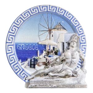 Μαγνητάκι Κεραμικό Greek Μύλος Άγαλμα 6,5x6,5cm SummerTiempo 623344 - (12ΤΕΜ) - (42-3324)