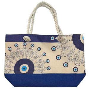 Τσάντα Παραλίας Γιούτα Greece 54x37x15cm SummerTiempo 623366 - (1ΤΕΜ) - (42-3346)