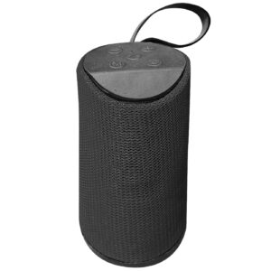 Ηχείο Bluetooth Κυλινδρικό με Strap 16x7,5cm Homie 108514 - Μαύρο - (1ΤΕΜ) - (88-494)