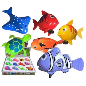 Κουρδιστά Ζωάκια Θαλάσσης με Ματάκια 8,5cm SummerTiempo 623208 - Τυχαίο-Χρώμα-Σχέδιο-Επιλογή - (12ΤΕΜ) - (42-3188)