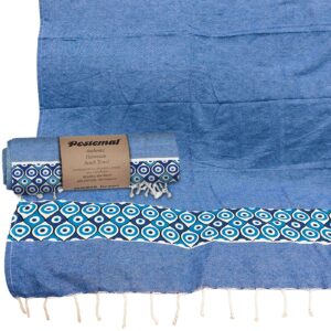 Πετσέτα Θαλάσσης Pestemal Μικρά Ματάκια ~280g 90x180cm SummerTiempo 623187 - (1ΤΕΜ) - (42-3167)