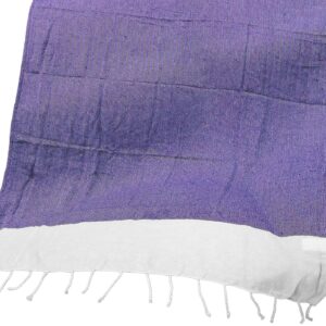 Πετσέτα Θαλάσσης Pestemal Ρόμβοι με Λευκή Φάσα ~280g 90x180cm SummerTiempo 622966 - Μωβ - (1ΤΕΜ) - (42-2946)