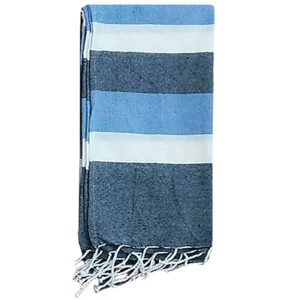 Πετσέτα Θαλάσσης Pestemal Ριγέ ~280g 90x180cm SummerTiempo 623192 - Γαλάζιο - (1ΤΕΜ) - (42-3172)