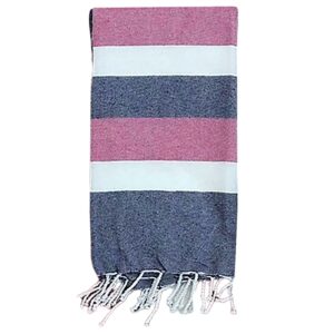 Πετσέτα Θαλάσσης Pestemal Ριγέ ~280g 90x180cm SummerTiempo 623192 - Ροζ - (1ΤΕΜ) - (42-3172)