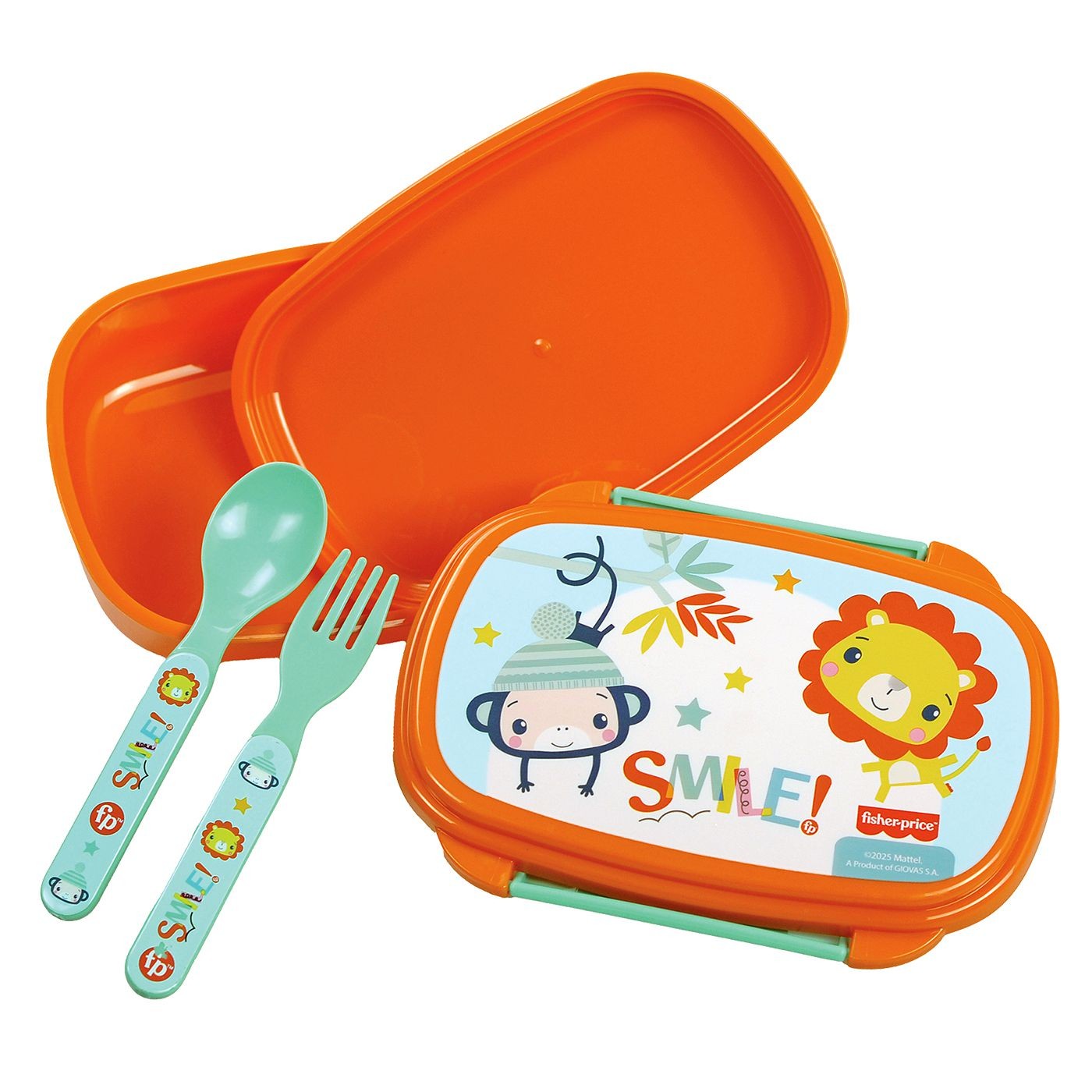 Δοχείο σετ Φαγητού Πλαστικό pp Smile Fisher Price 500ml 17,5x76x12,5cm 500ml JustNote 703701 - (1ΣΕΤ) - (50-3681)