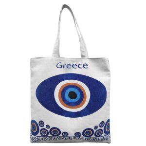 Τσάντα Βαμβακερή Τουριστική Μάτι 40x40x10cm SummerTiempo 622969 - (1ΤΕΜ) - (42-2949)