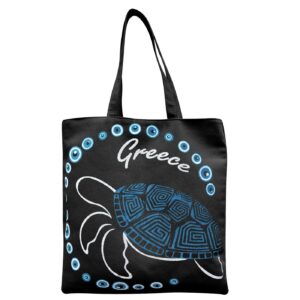 Τσάντα Βαμβακερή Τουριστική Μαύρη 40x40x10cm SummerTiempo 623186 - (1ΤΕΜ) - (42-3166)