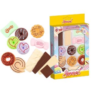 Γλυκά και Donuts 12 τεμ 25x15cm ToyMarkt 971371 - (1ΤΕΜ) - (77-1351)
