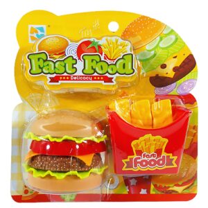Χάμπουργκερ και Πατάτες σετ 19x19cm ToyMarkt 971376 - (1ΤΕΜ) - (77-1356)