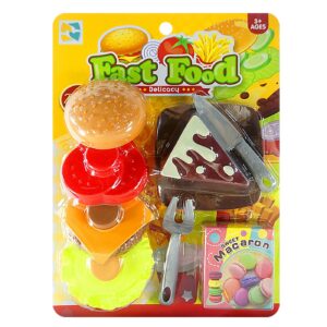 Fast Food Χάμπουργκερ σετ Φτιάξτο Μονο σου 27x21cm ToyMarkt 971377 - (1ΤΕΜ) - (77-1357)